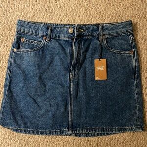 MNG Jeans Mini Denim Skirt - Size Medium - Blue
